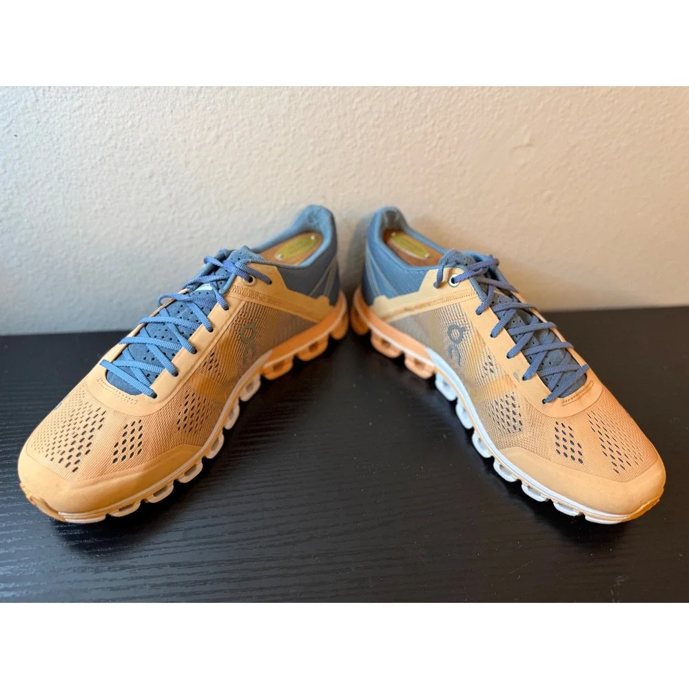 On Cloudflow Womens Size 8.5W Running Shoes Orange Blue Swiss Engineering